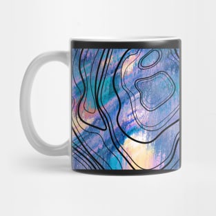 Abstract Topography Art Mug